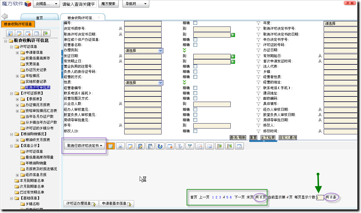 魔方网表－操作小技巧－记录查询显示自定义模板时每页显示个数改为1，即能分单页对应一.jpg